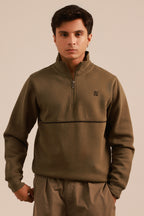 Mock Neck Sweat Shirt - 5001