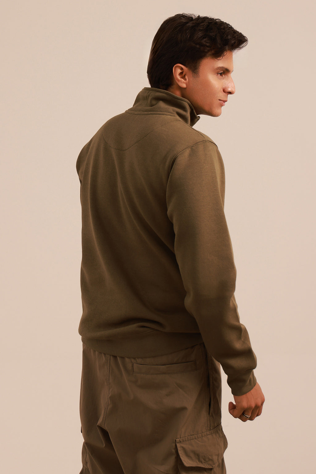 Mock Neck Sweat Shirt - 5001