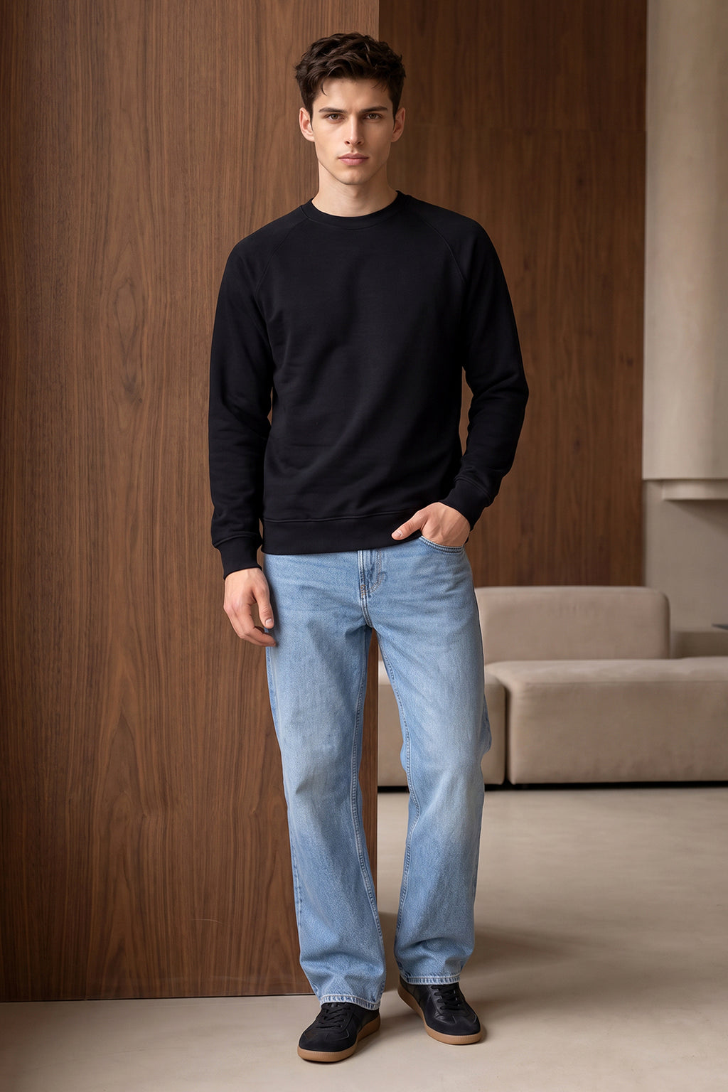 Raglan Sweat Shirt - 1001