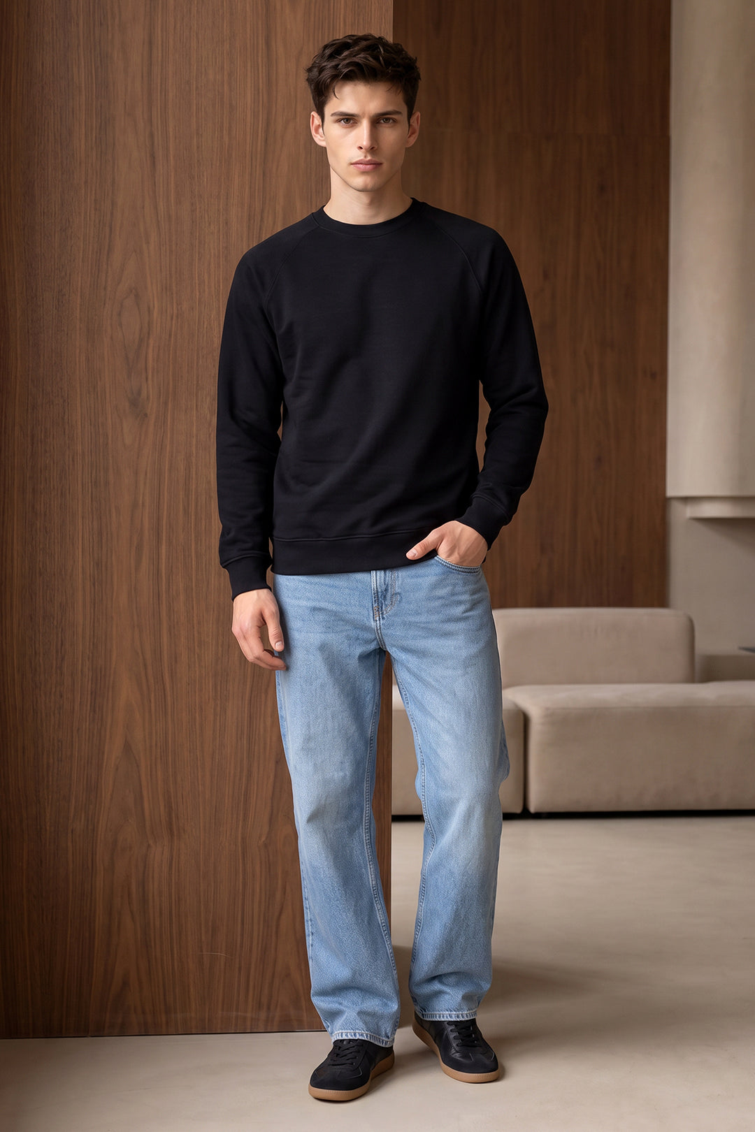 Raglan Sweat Shirt - 1001