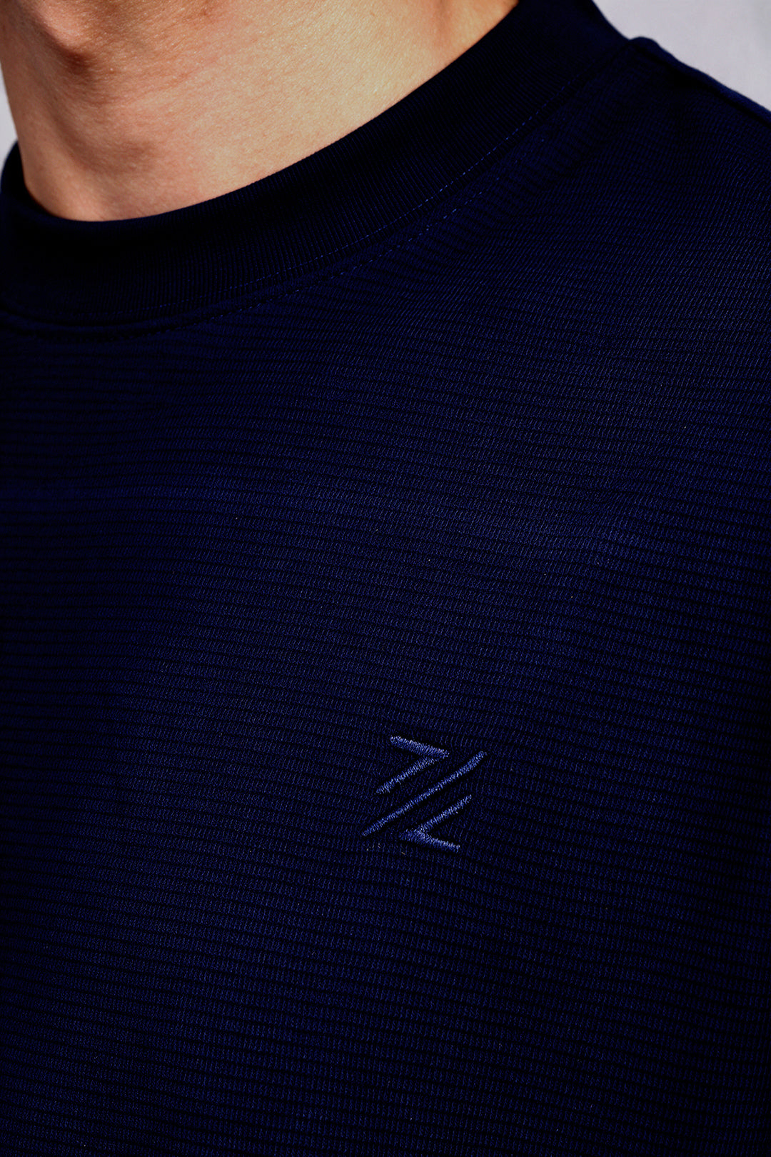 Ottoman Oversized Textured T-Shirt - D002