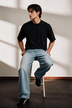 Ottoman Oversized Textured T-Shirt - D002