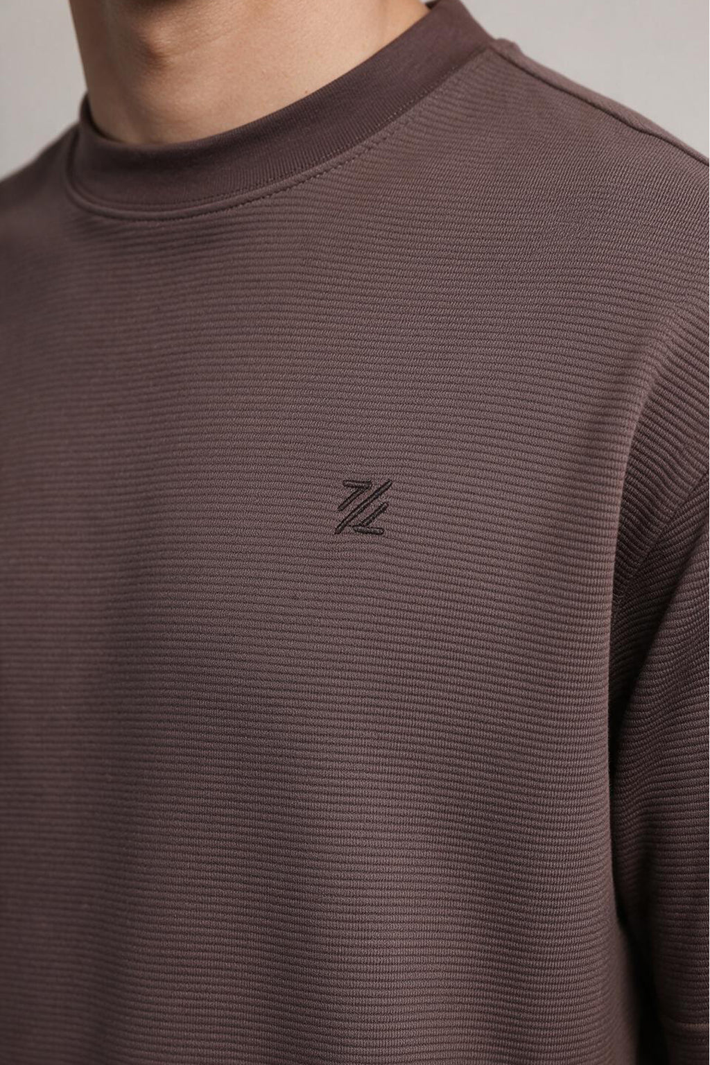 Ottoman Oversized Textured T-Shirt - D002