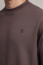 Ottoman Oversized Textured T-Shirt - D002