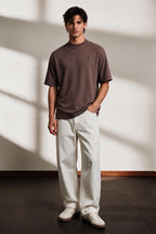 Ottoman Oversized Textured T-Shirt - D002