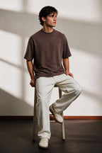 Ottoman Oversized Textured T-Shirt - D002