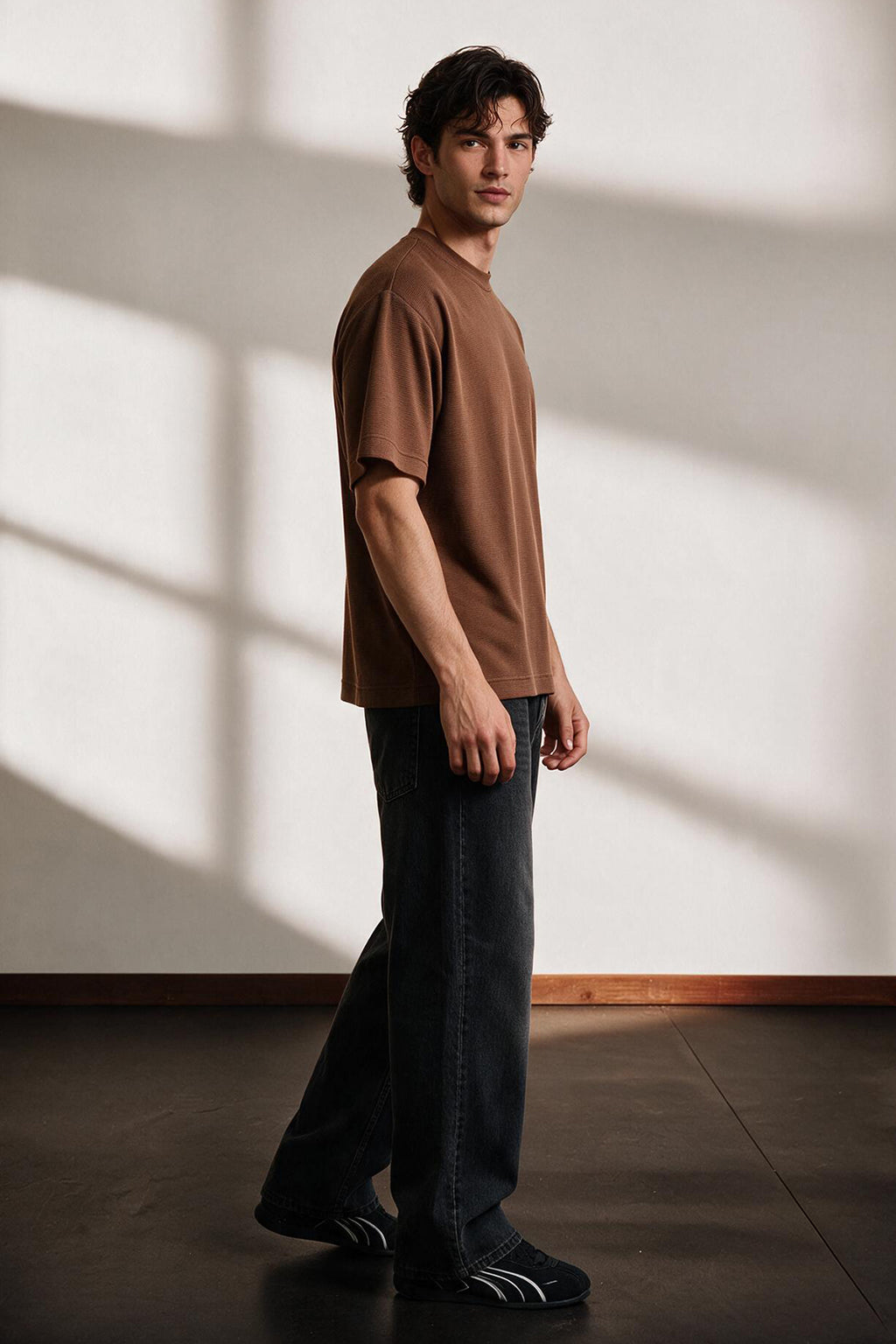 Ottoman Oversized Textured T-Shirt - D002