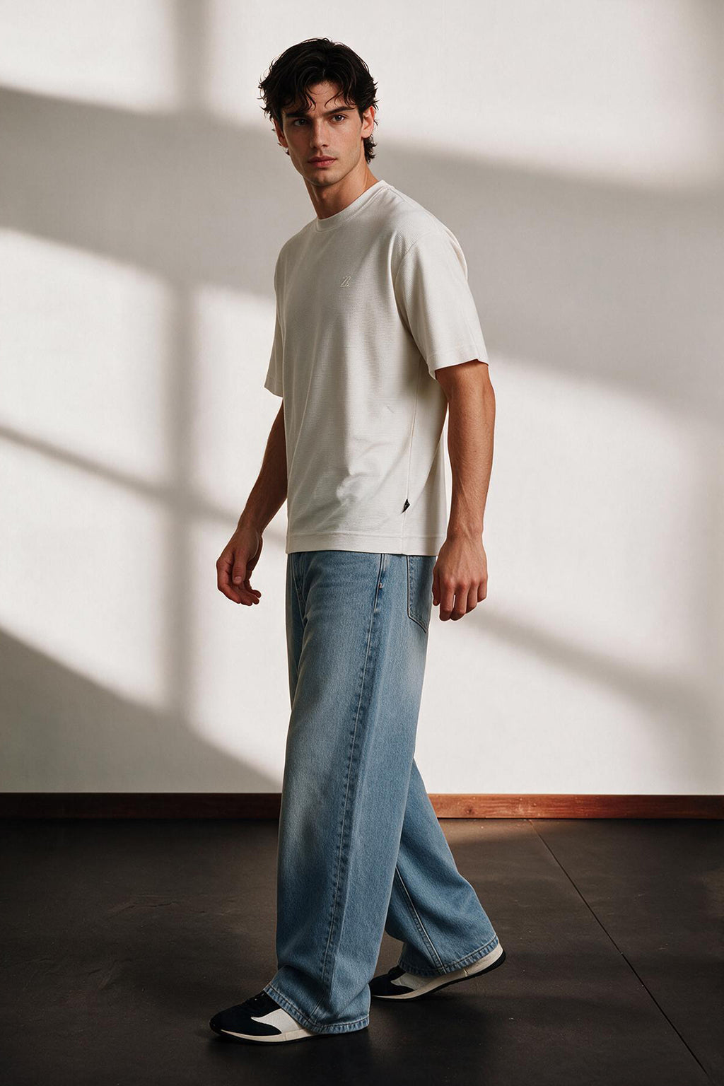 Ottoman Oversized Textured T-Shirt - D002