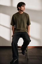 Ottoman Oversized Textured T-Shirt - D002