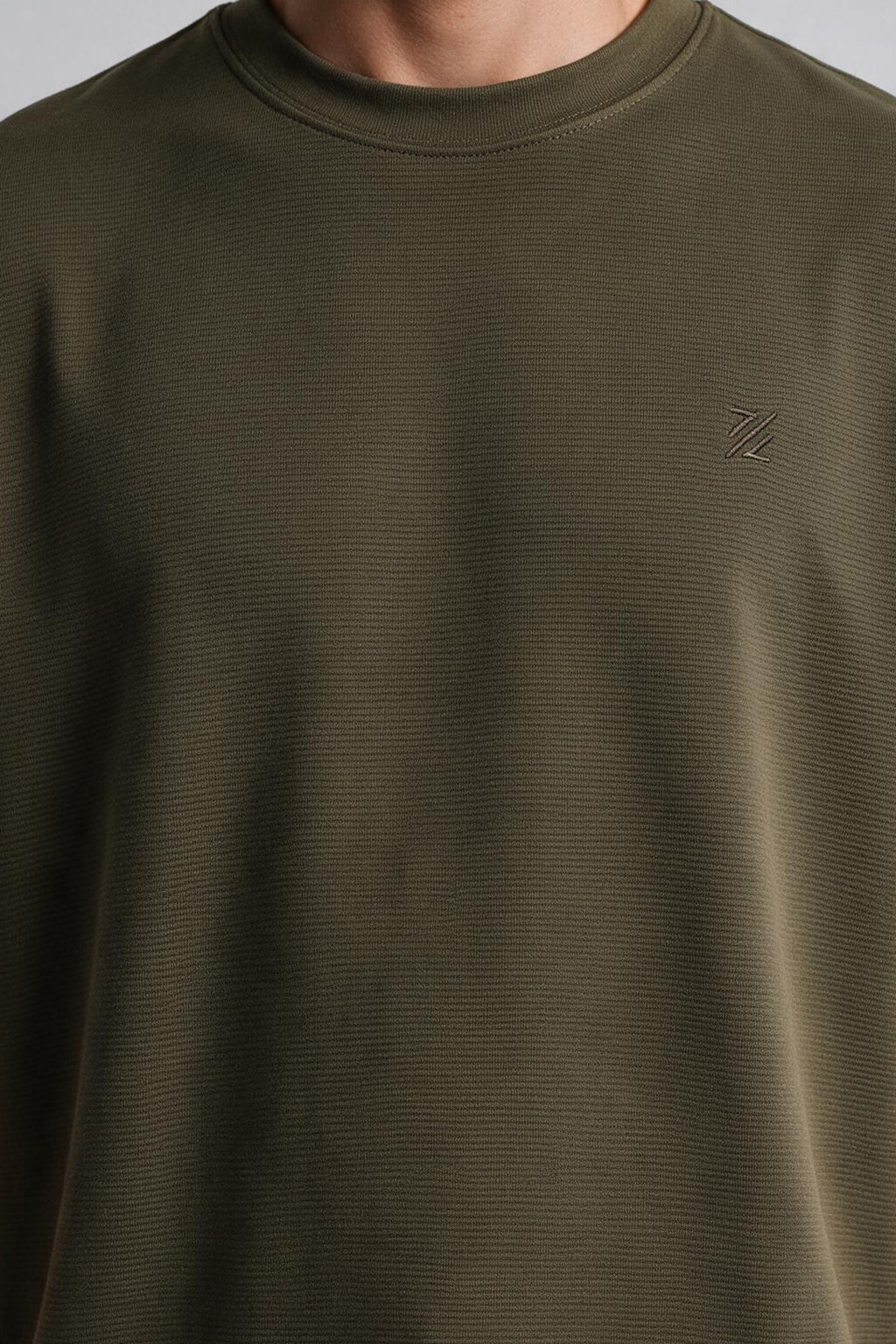 Ottoman Oversized Textured T-Shirt - D002