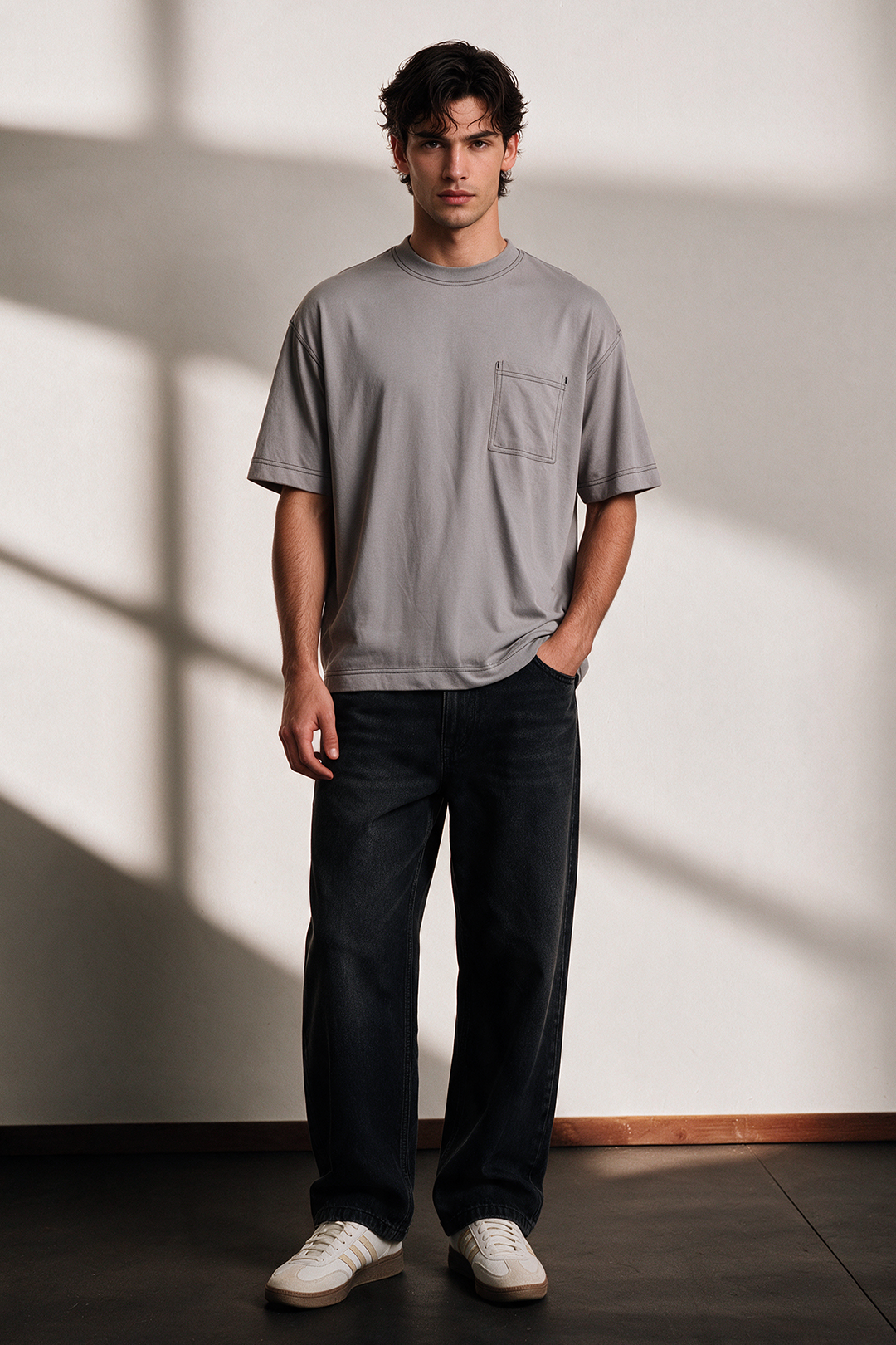 Basic Oversized Pocket T-Shirt
