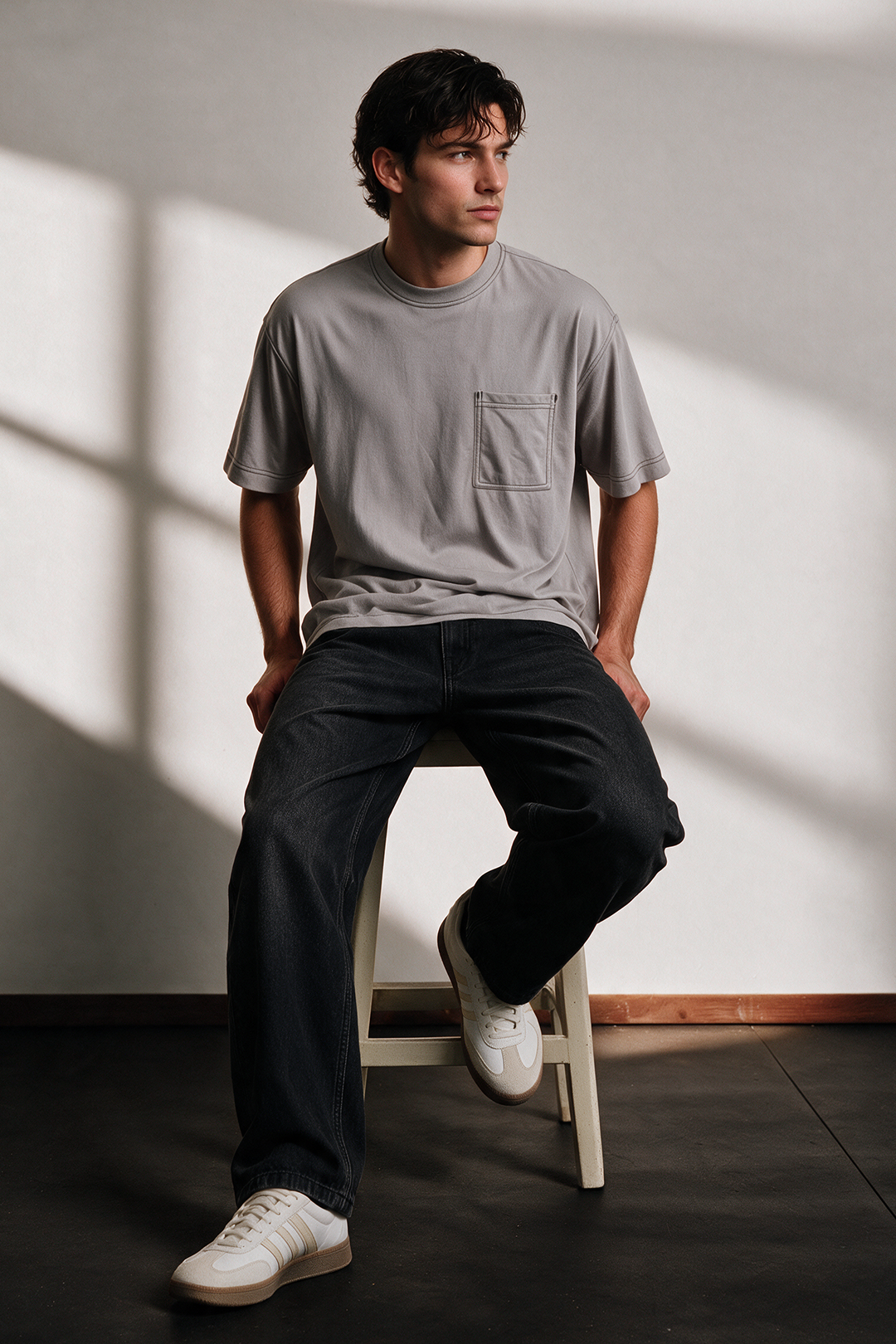 Basic Oversized Pocket T-Shirt