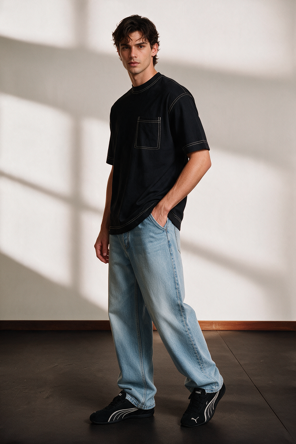 Basic Oversized Pocket T-Shirt