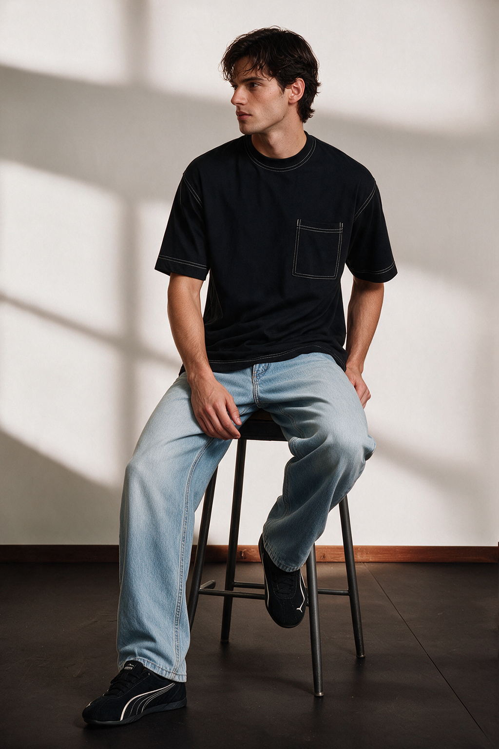 Basic Oversized Pocket T-Shirt
