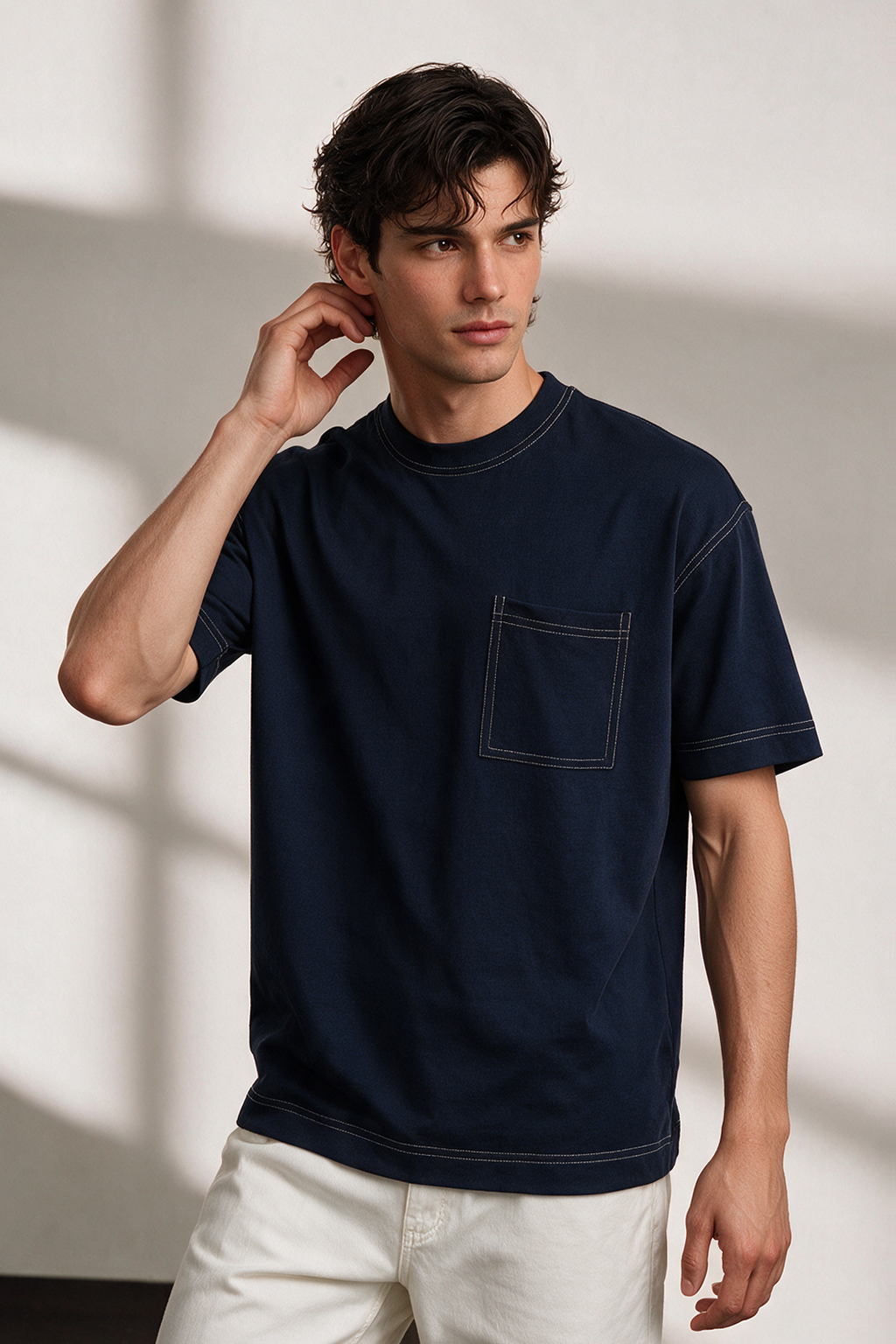 Basic Oversized Pocket T-Shirt