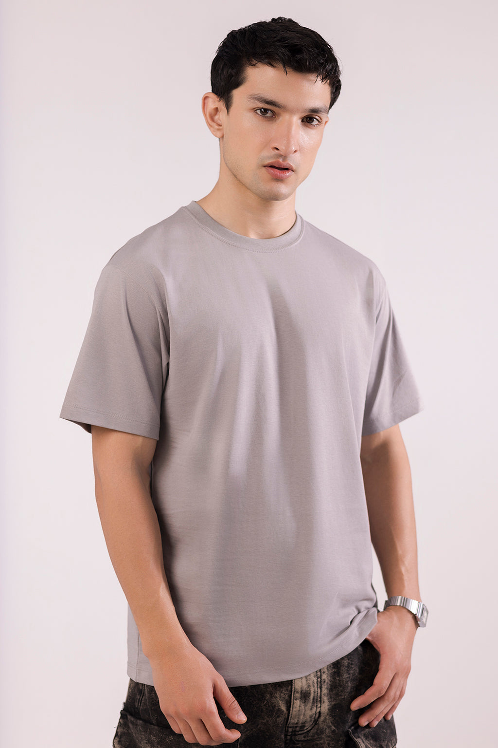 Basic T-Shirt - Relax Ash Grey