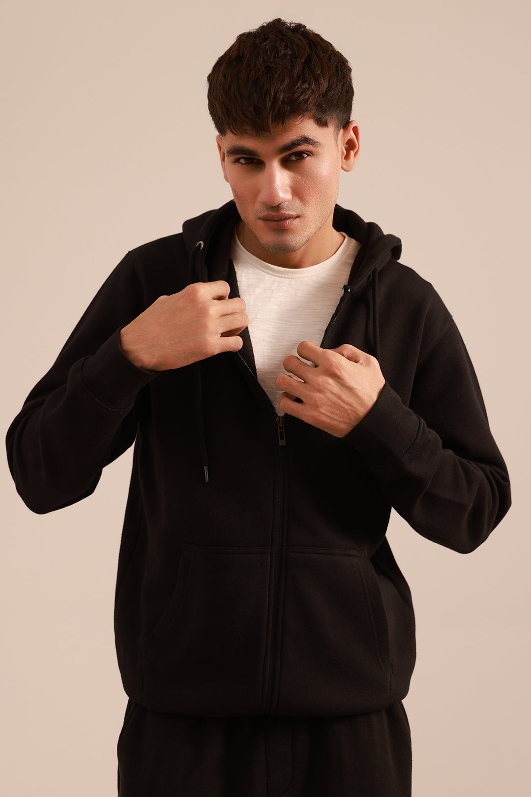 Fleece zipper hoodie online