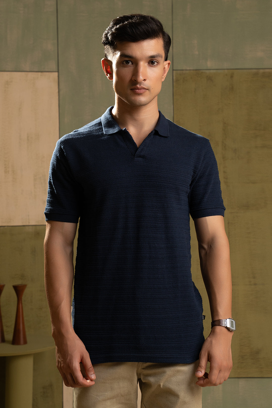 Textured Polo - 5002