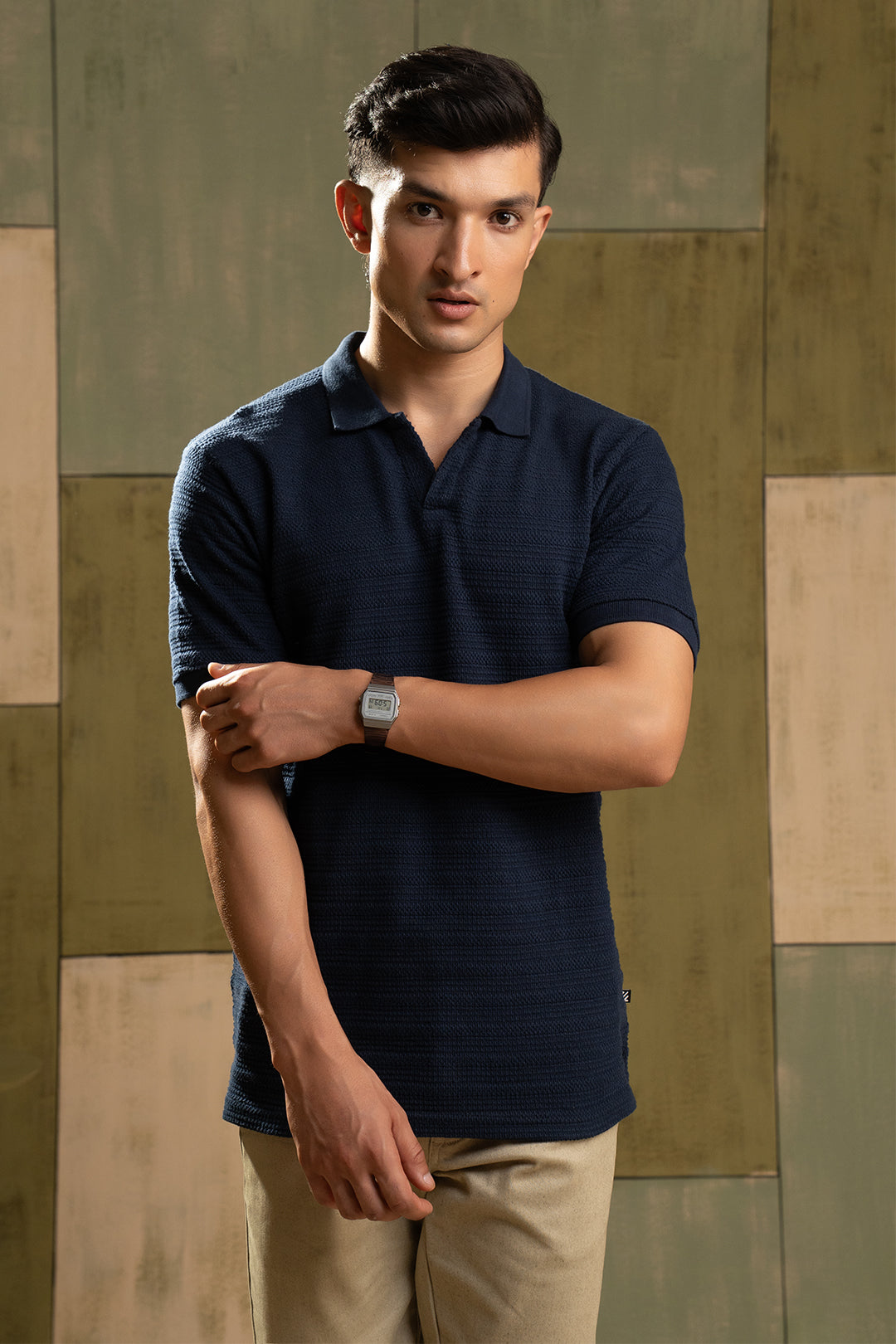 Textured Polo - 5002