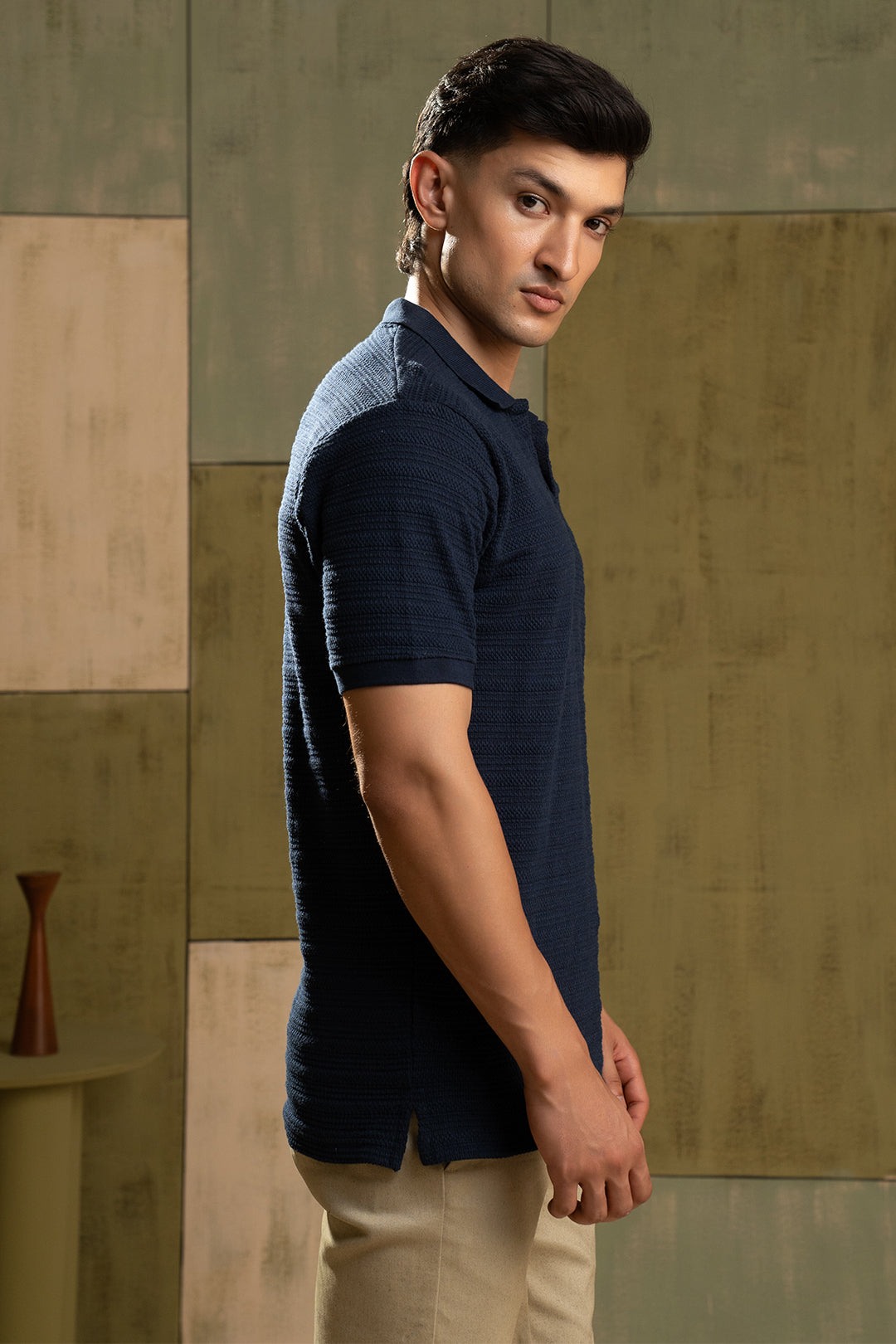 Textured Polo - 5002