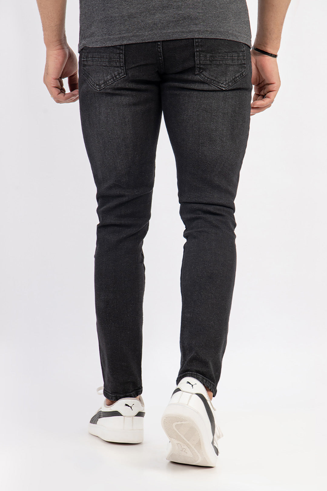 Buy Skinny-Fit Black Jeans for men on Sale price 1037 - Zellbury MAN
