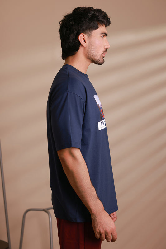 Oversized Graphic T-Shirt - D008