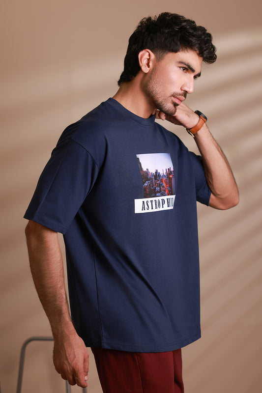 Oversized Graphic T-Shirt - D008