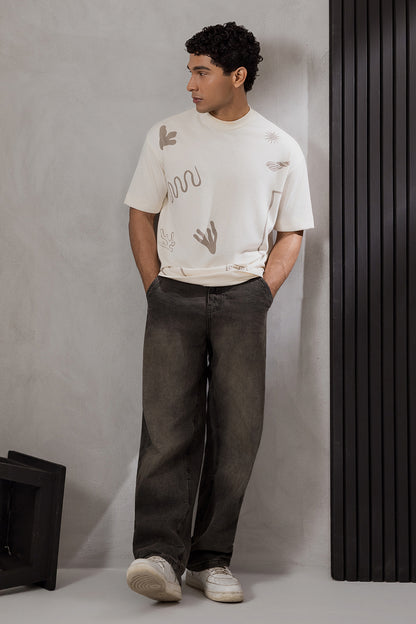 Oversized Graphic T-Shirt - D014