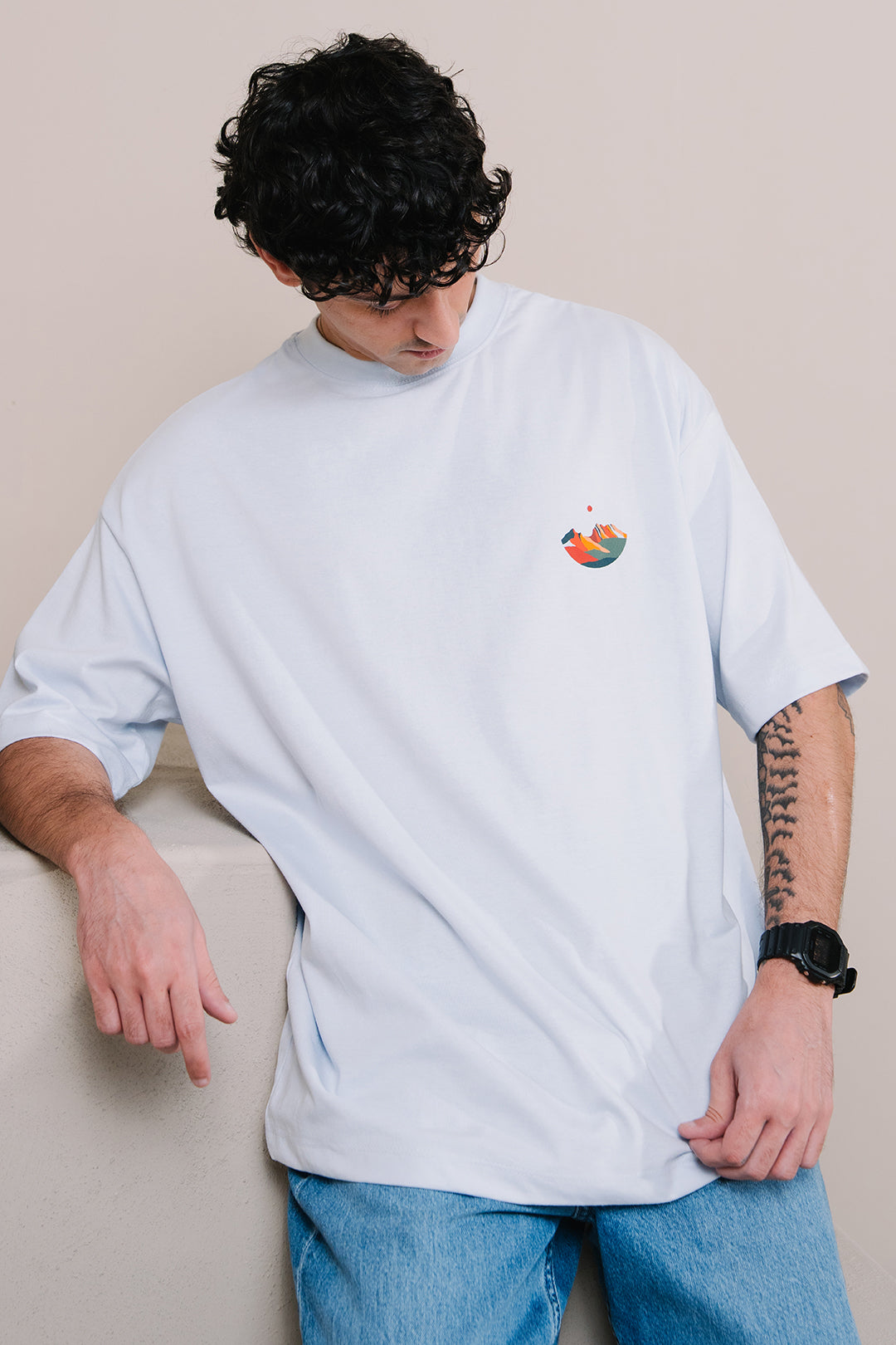 Oversized Graphic T-Shirt - D022