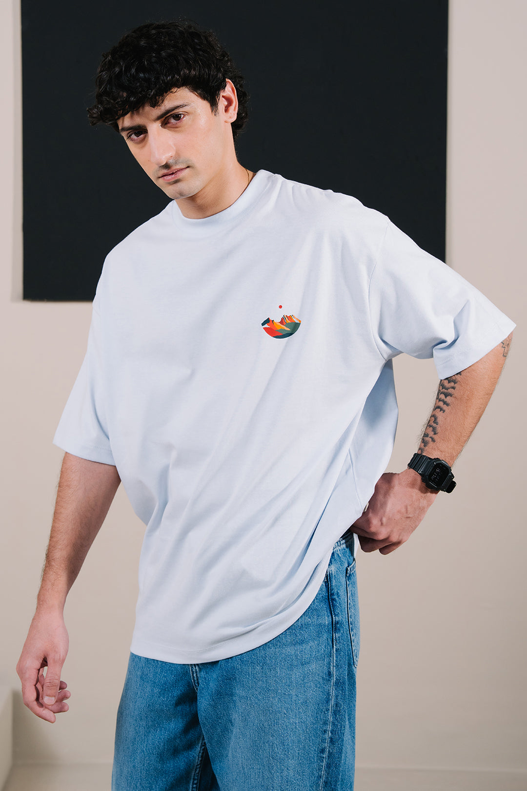Oversized Graphic T-Shirt - D022