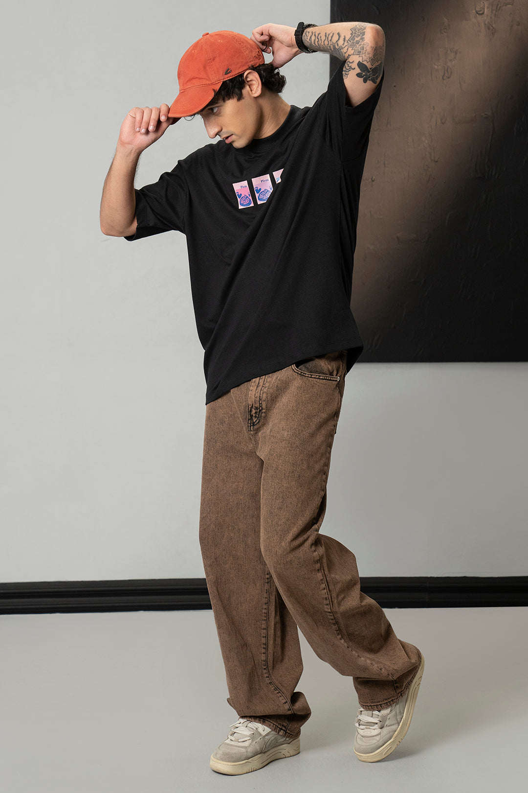 Oversized Graphic T-Shirt - D027