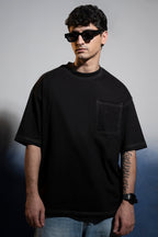 Basic Oversized Pocket T-Shirt - D029