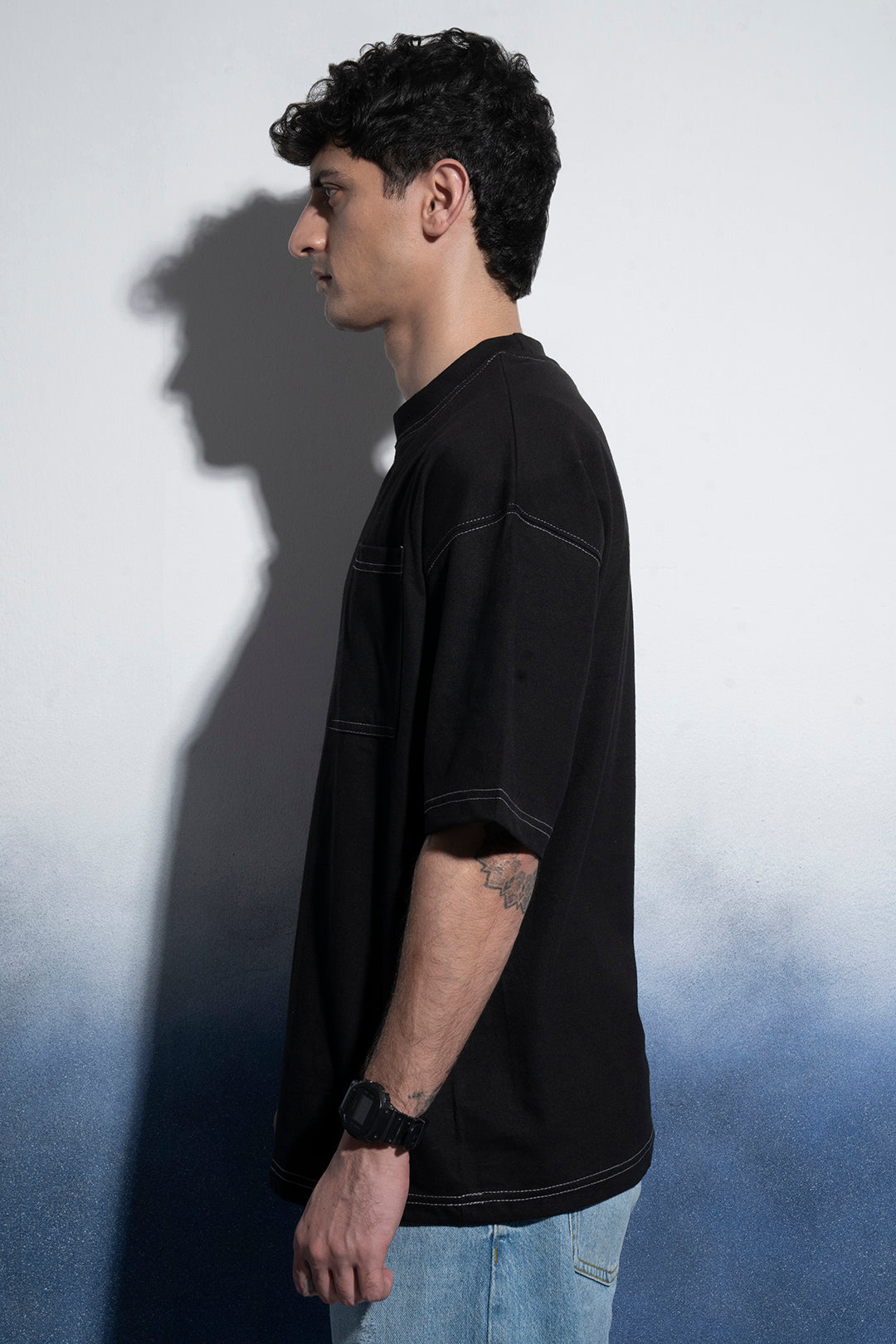 Basic Oversized Pocket T-Shirt - D029