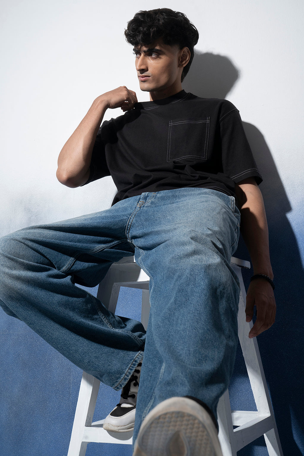 Basic Oversized Pocket T-Shirt - D029