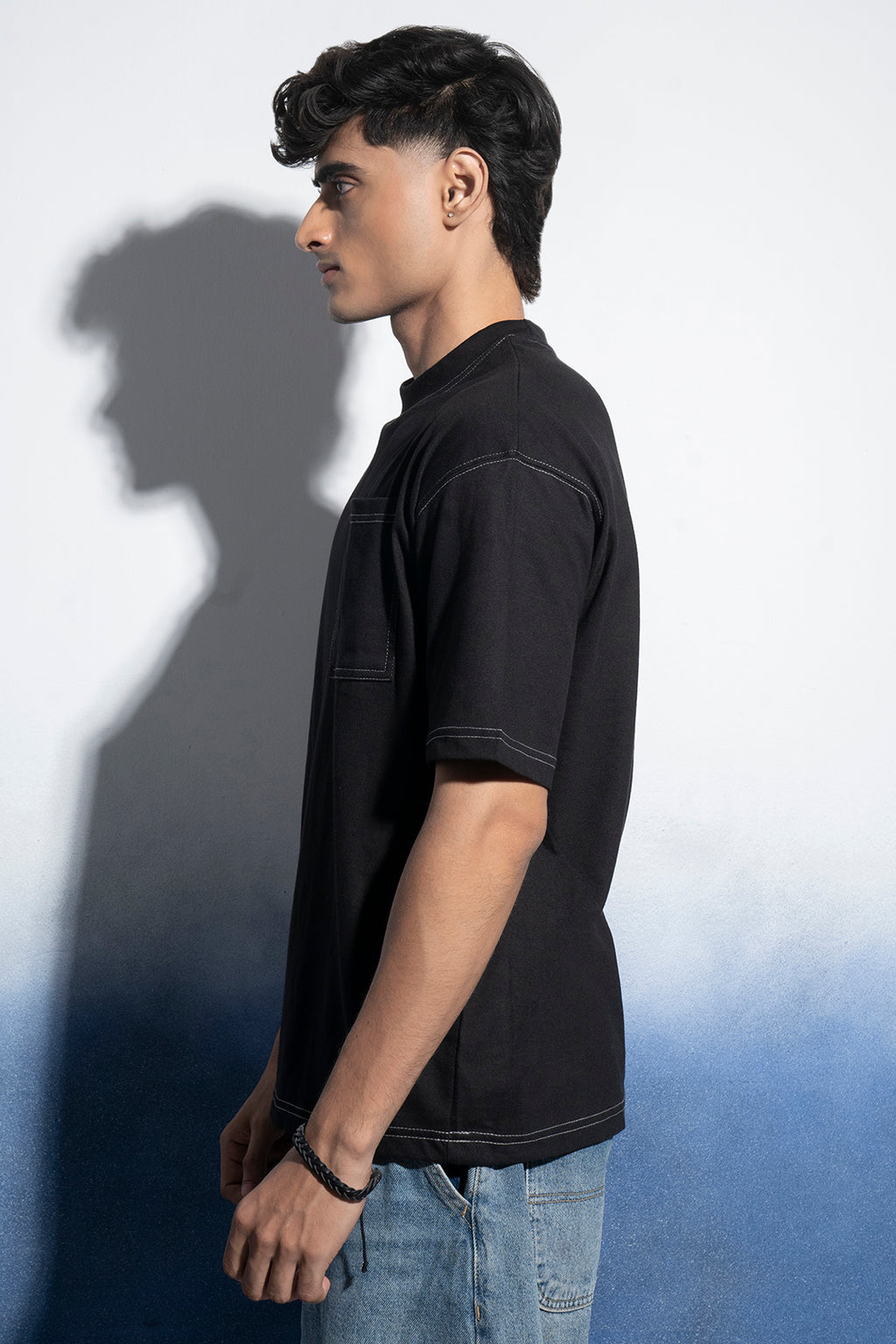 Basic Oversized Pocket T-Shirt - D029