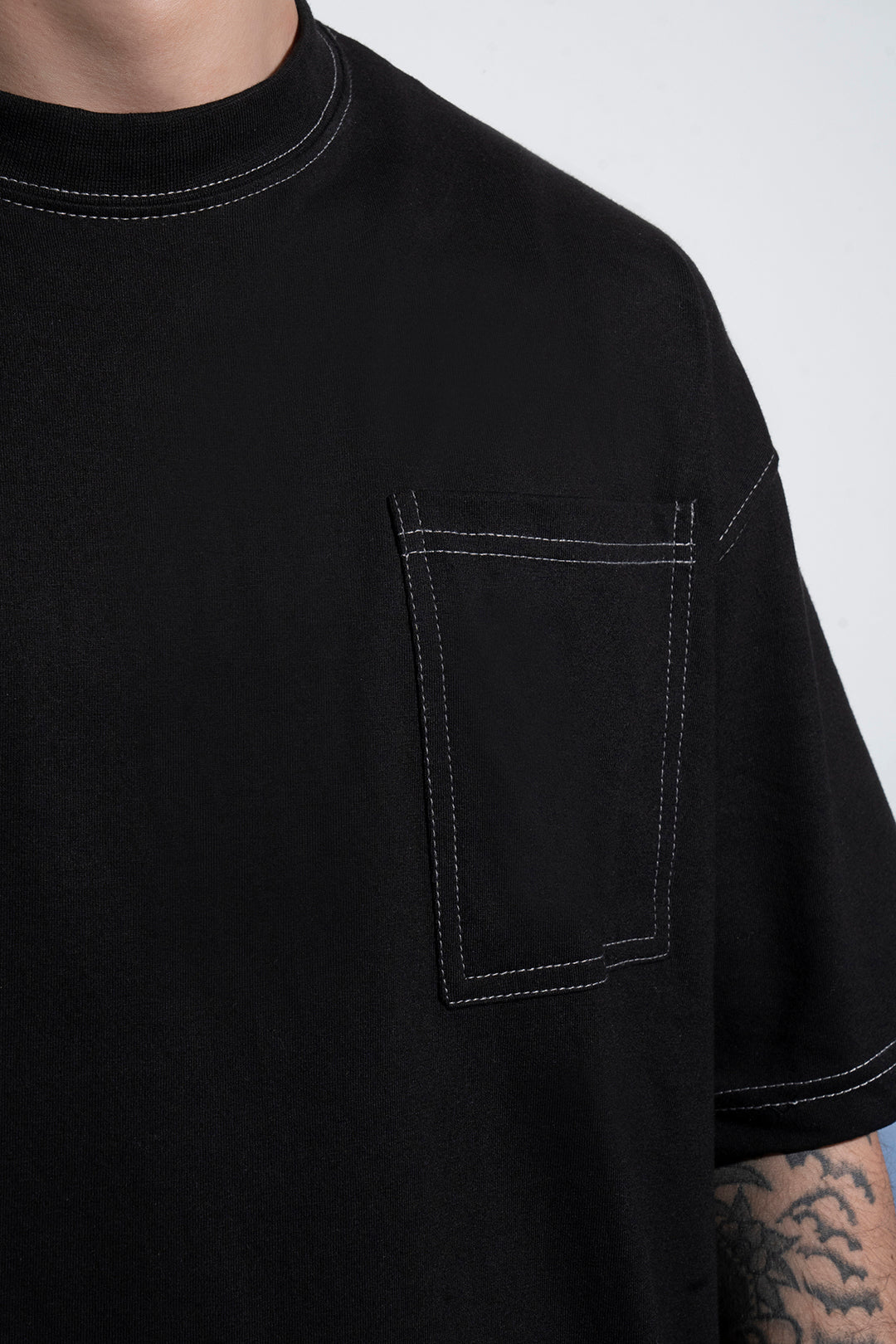 Basic Oversized Pocket T-Shirt - D029