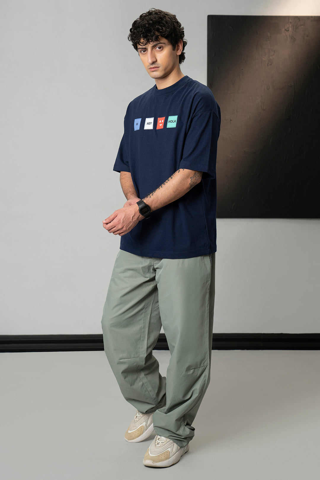 Oversized Graphic T-Shirt - D034