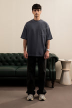 Basic Oversized Pocket T-Shirt - D041