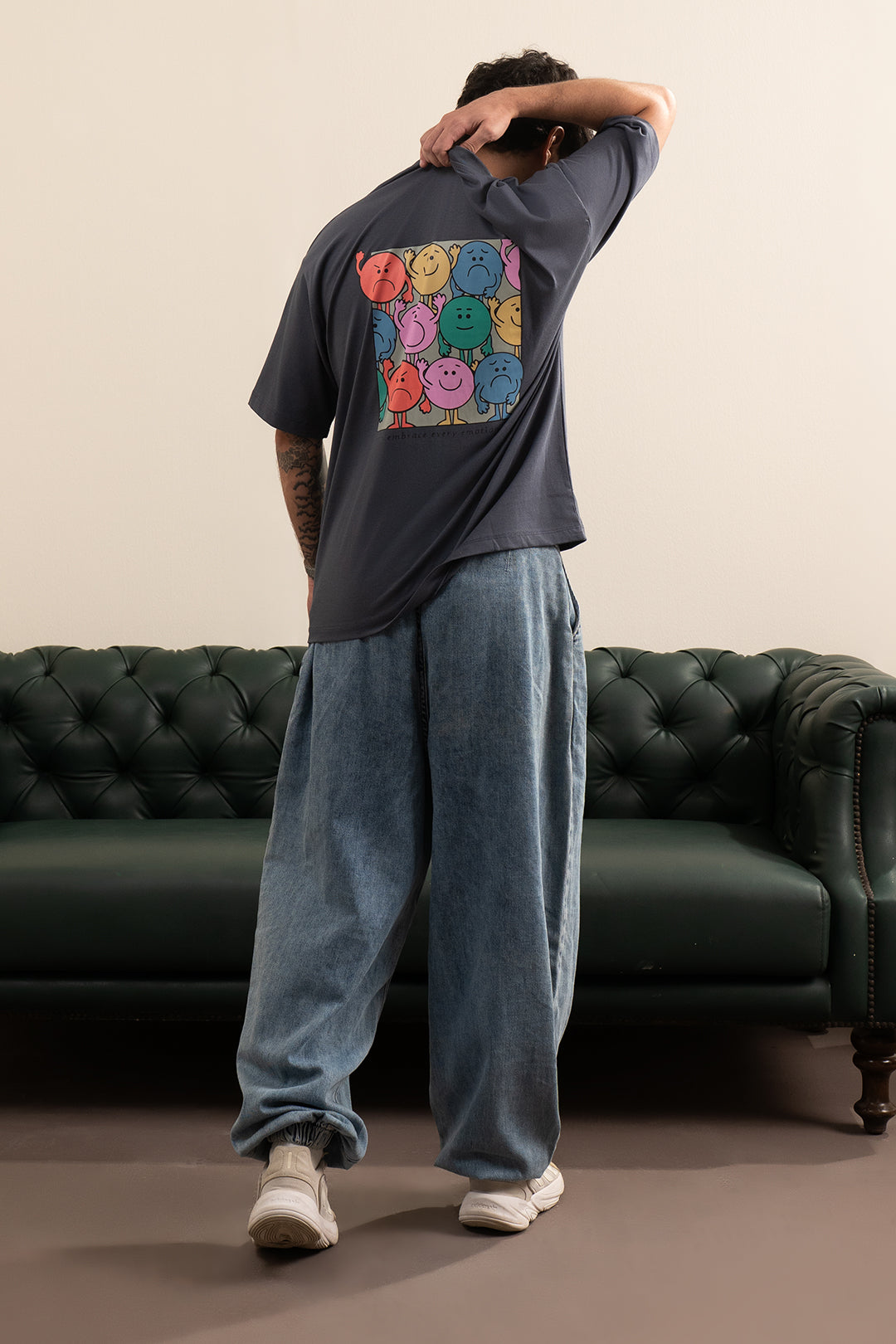 Oversized Graphic T-Shirt - D042