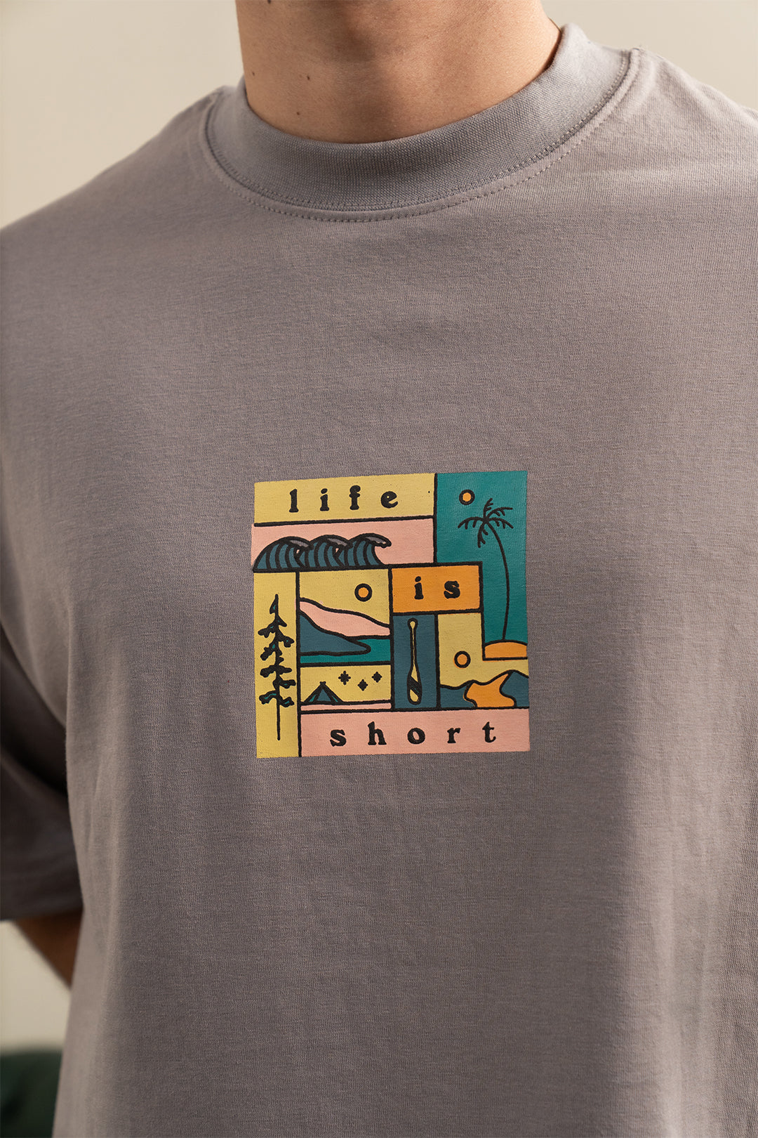 Oversized Graphic T-Shirt - D044