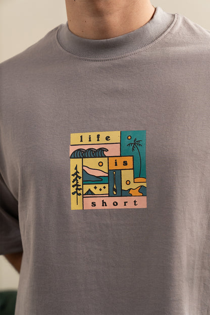 Oversized Graphic T-Shirt - D044