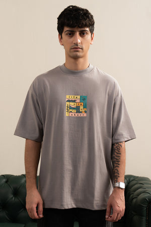 Oversized Graphic T-Shirt - D044