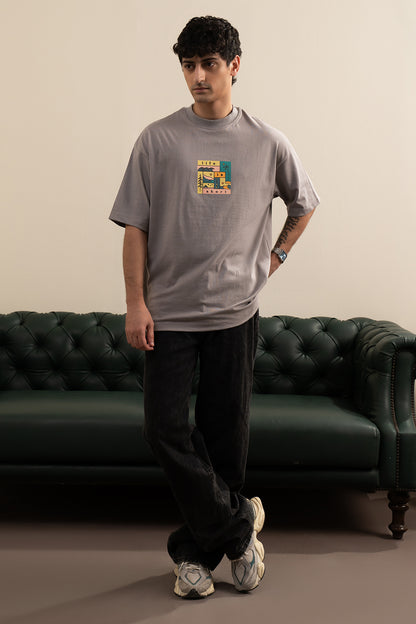 Oversized Graphic T-Shirt - D044