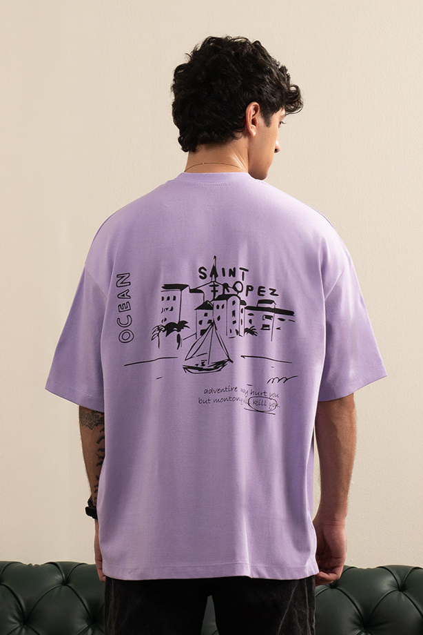 Oversized Graphic T-Shirt - D045
