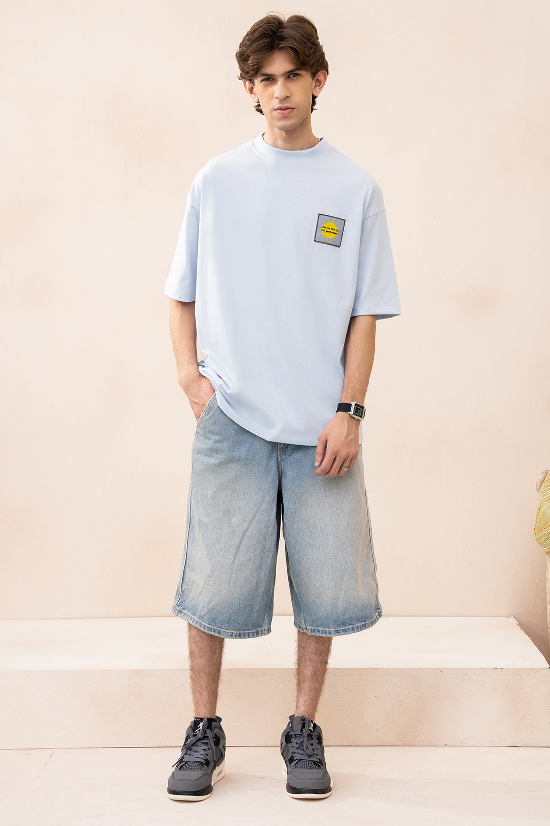 Oversized Graphic T-Shirt - D048