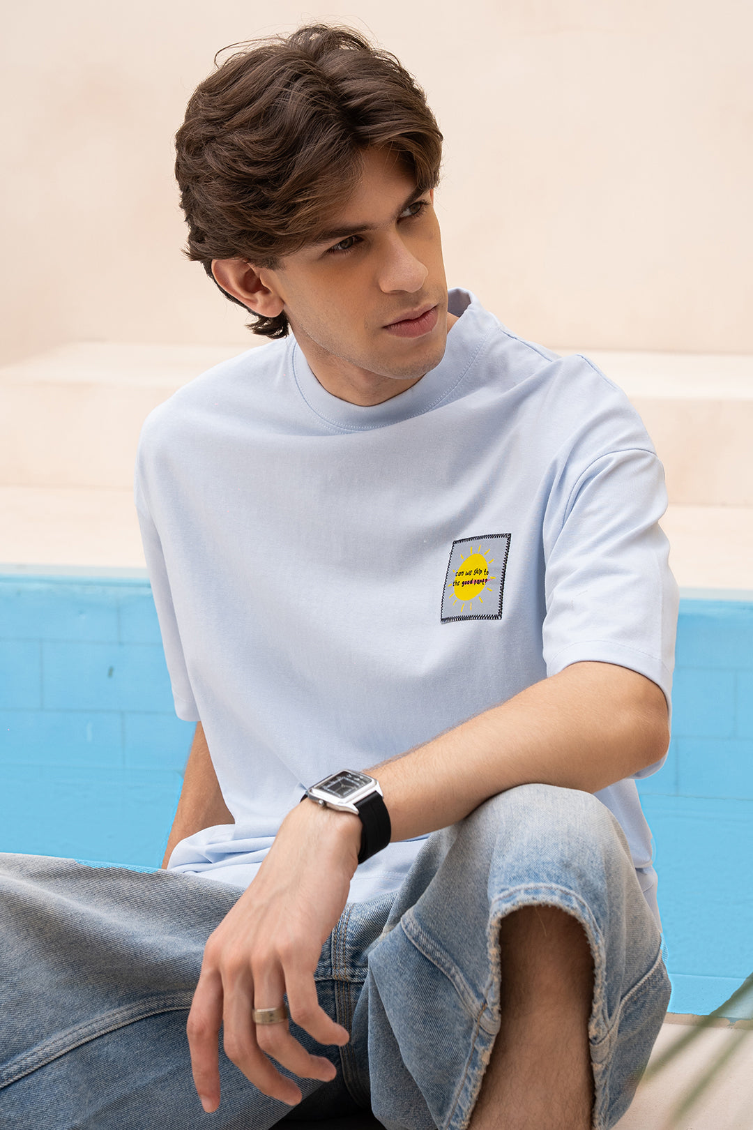 Oversized Graphic T-Shirt - D048