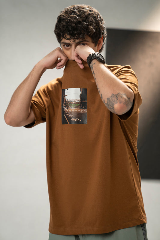 Oversized Graphic T-Shirt - D049