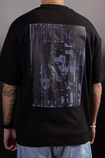Oversized Graphic T-Shirt - D058