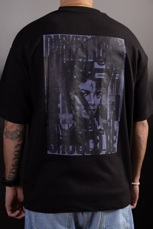 Oversized Graphic T-Shirt - D058