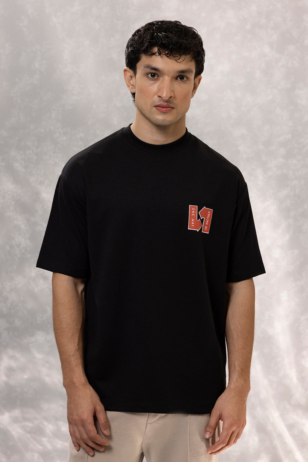 Oversized Graphic T-Shirt - D060
